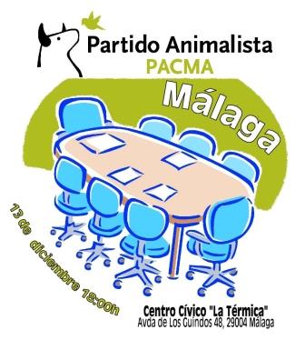 Málaga: Reunión del nuevo equipo del PACMA en Málaga