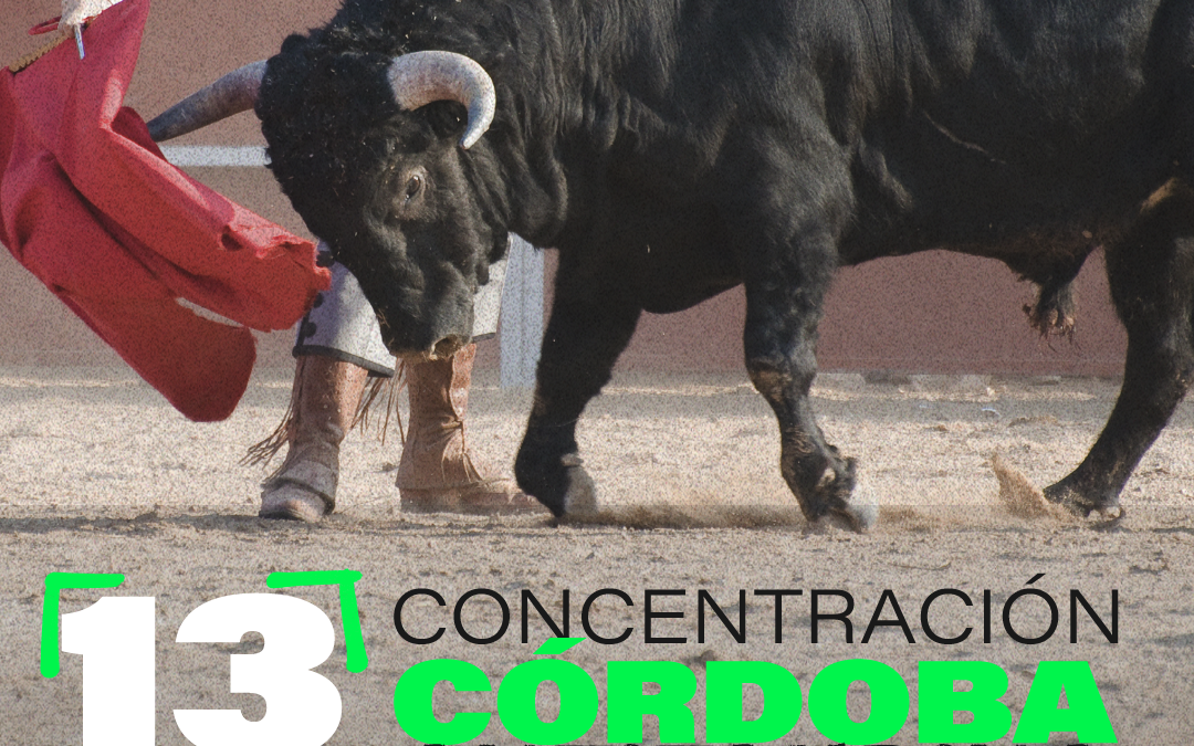 Concentración de PACMA contra la Feria Taurina de Córdoba este sábado