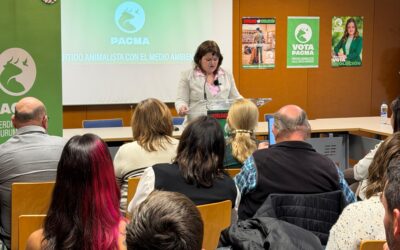 PACMA celebra el éxito de su acto electoral de este sábado en Zaragoza
