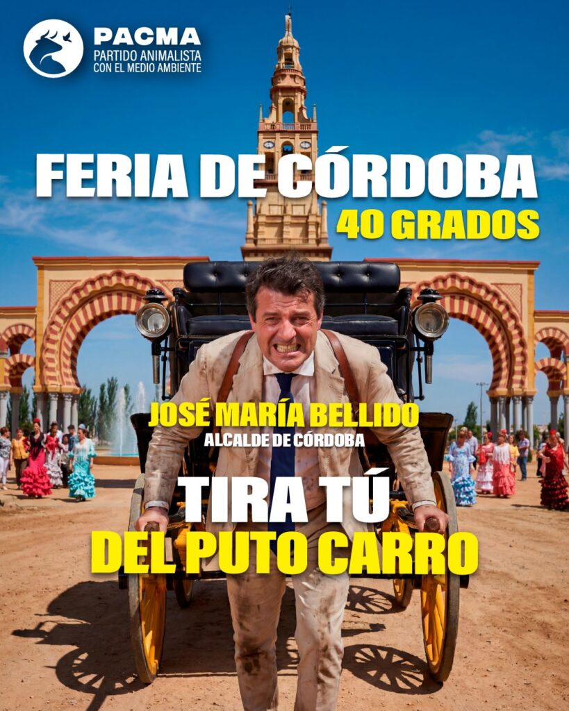 Cartel Feria de Córdoba - Tira Tú del Puto Carro José María Bellido